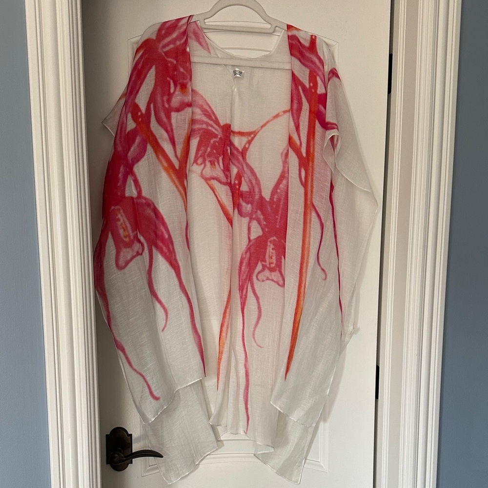 rag & bone Red and Orange beach Coverup